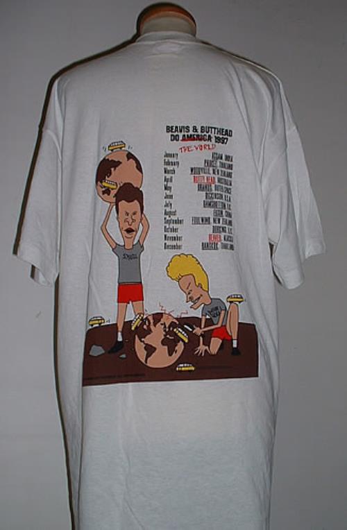 Beavis and Butt-Head ツアーTシャツ Beavis and Butt-Head ツアーTシャツ BEAVIS AND BUTTHEAD